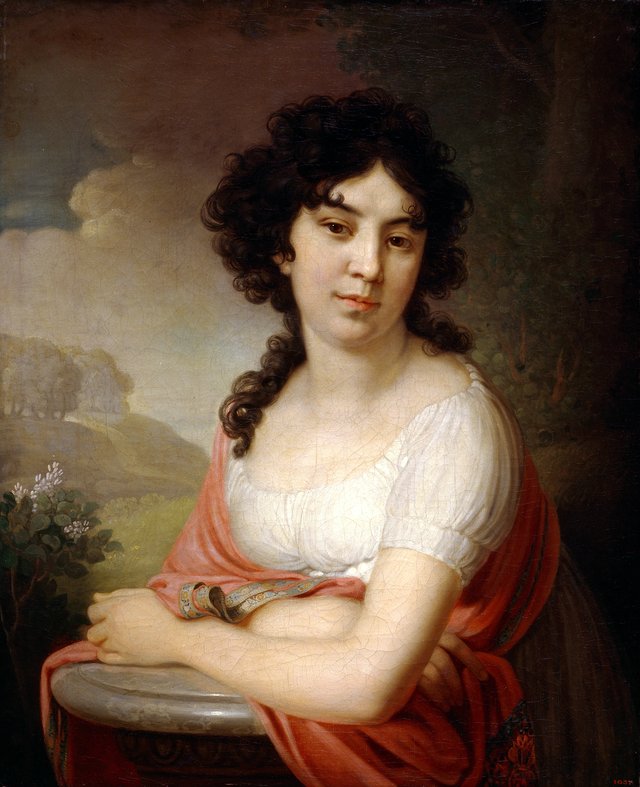 Portrait of Princess Anna Gagarina by Vladimir Borovikovsky