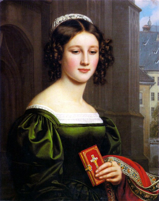 Bildnis der Anna Hillmayer by Joseph Karl Stieler