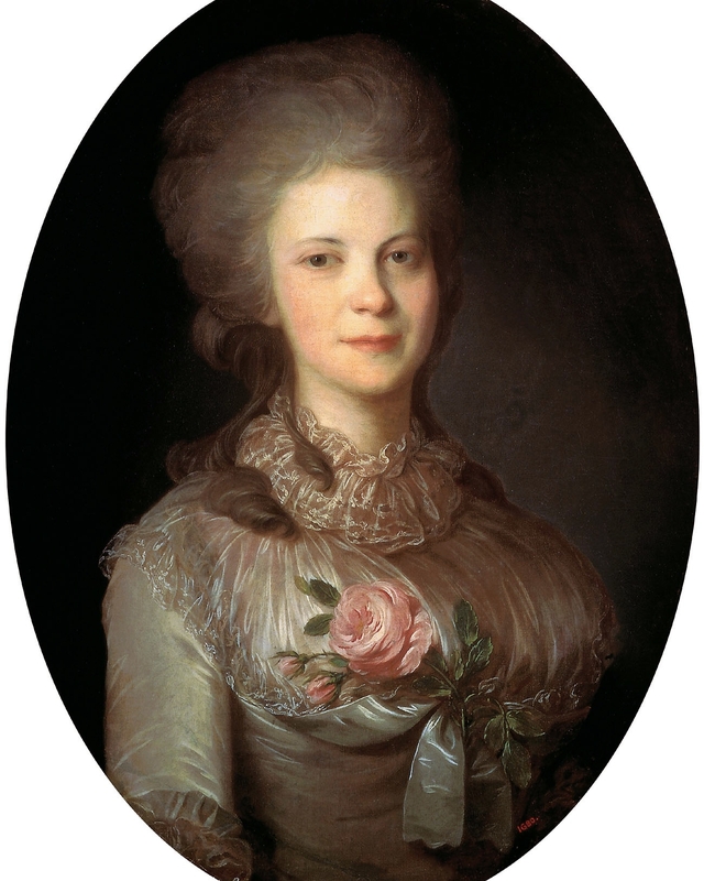 Portrait of Varvara Surovtseva, née Pashkova by Fyodor Rokotov