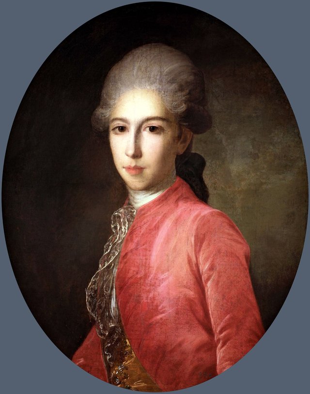 Porträt des Fürsten Iwan Bariatinski in seiner Jugend by Fyodor Rokotov