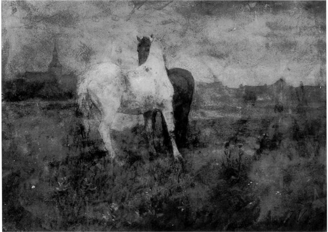 Noppende paarden by Jan Voerman