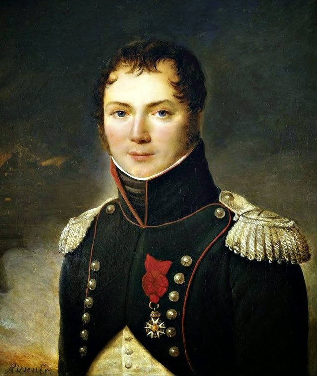 Le colonel baron C.-C. Jacquinot (1772-1848) en tenue de colonel du 11e chasseurs à cheval by Henri-François Riesener
