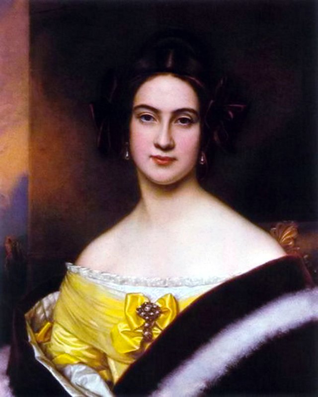 Bildnis der Mathilde Freiin von Jordan by Joseph Karl Stieler