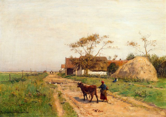 Street near Cayeux by Václav Brožík