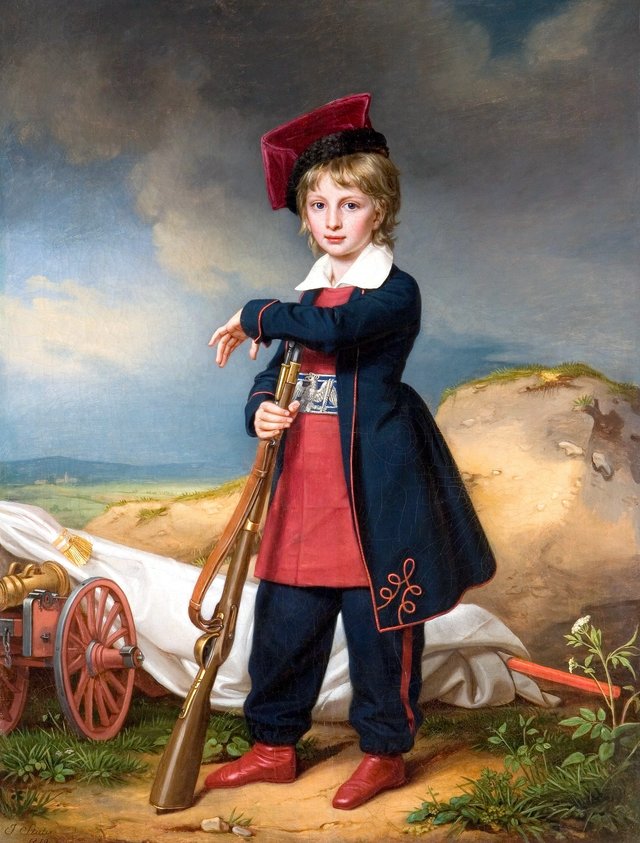 Portrait of Duke of Reichstadt in Polish military costume by Joseph Karl Stieler