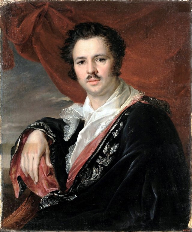 Porträt des Nicholas Majkov by Vasily Andreevich Tropinin