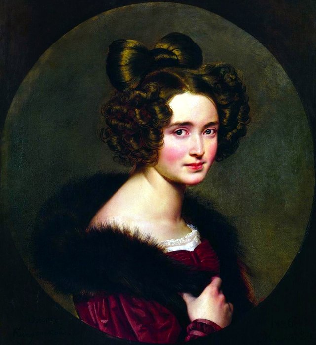 Porträt der O. A. Ryumina (1807-1865) by Orest Kiprensky