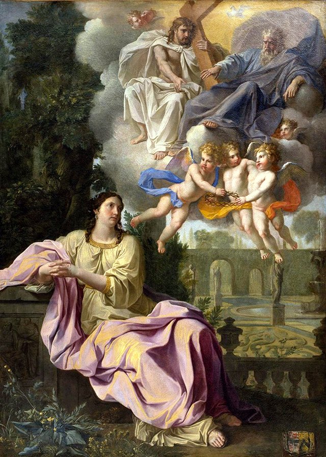 La Vision de sainte Catherine de Sienne by Noël Coypel