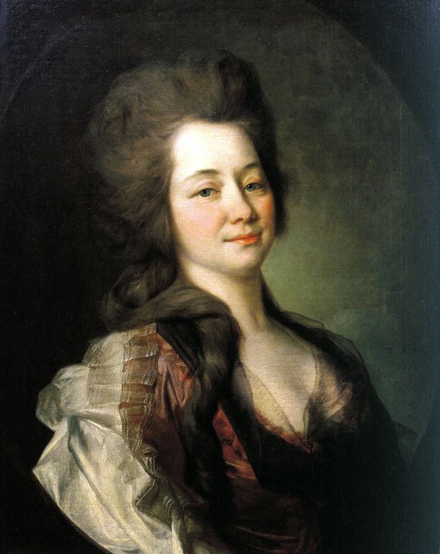 Portrait of Maria Alexeevna Lvova (Djakova) (1755-1807) by Dmitry Levitzky