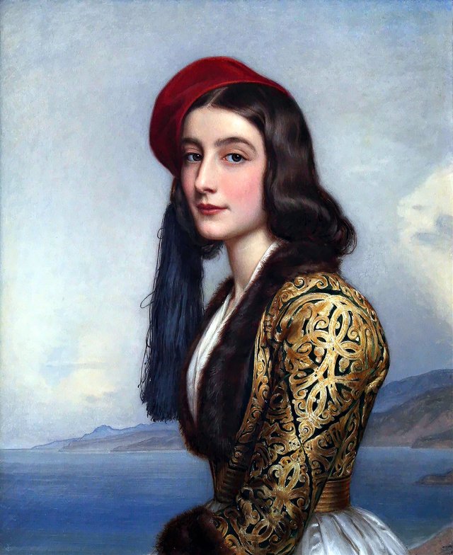 Bildnis der Katharina Botzaris by Joseph Karl Stieler