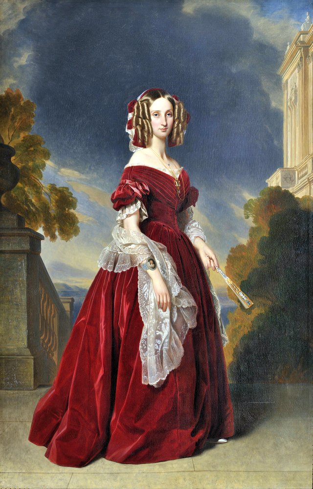 Louise of Orléans, Queen of the Belgians (1812-1850) by Franz Xaver Winterhalter