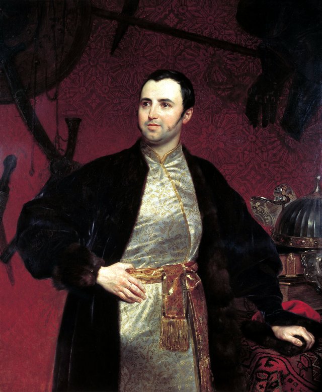 Porträt des Michael Andreevich Obolensky by Karl Bryullov