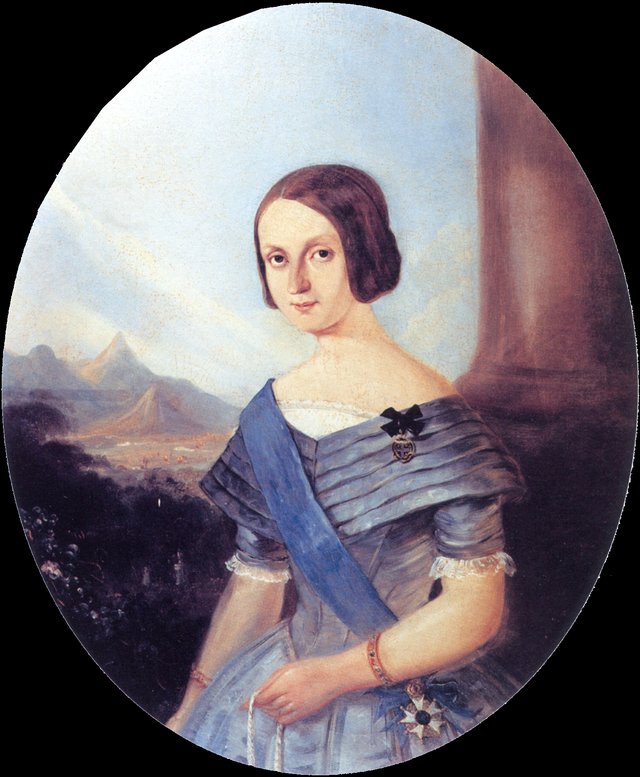 Portrait of Empress Teresa Cristina of Brazil by Johann Moritz Rugendas
