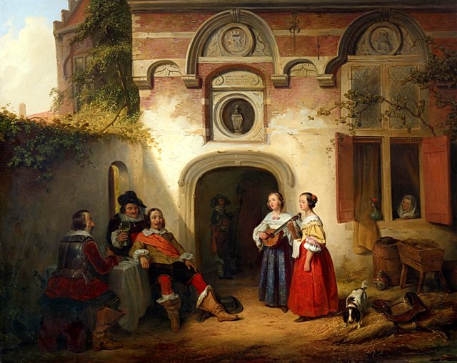 The Concert by Ferdinand de Braekeleer the Elder