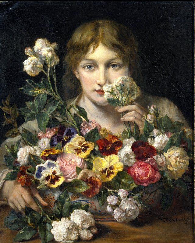 Sweet flowers by Jean-François Portaels