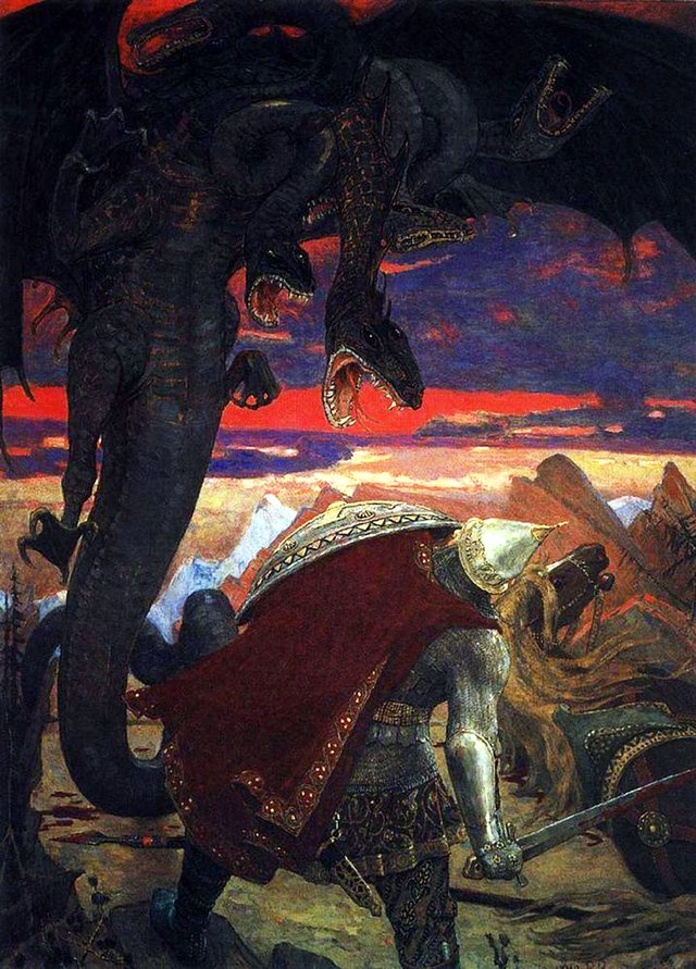 Zmey Gorynych by Viktor Vasnetsov