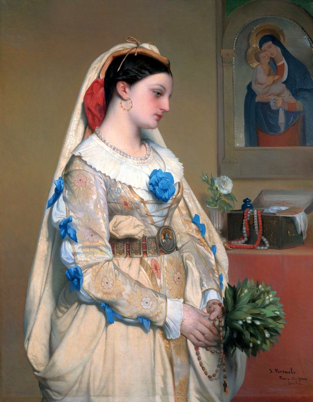A Sicilian bride by Jean-François Portaels