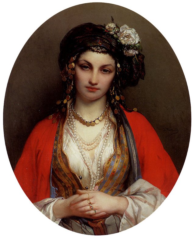 An Oriental Beauty by Jean-François Portaels