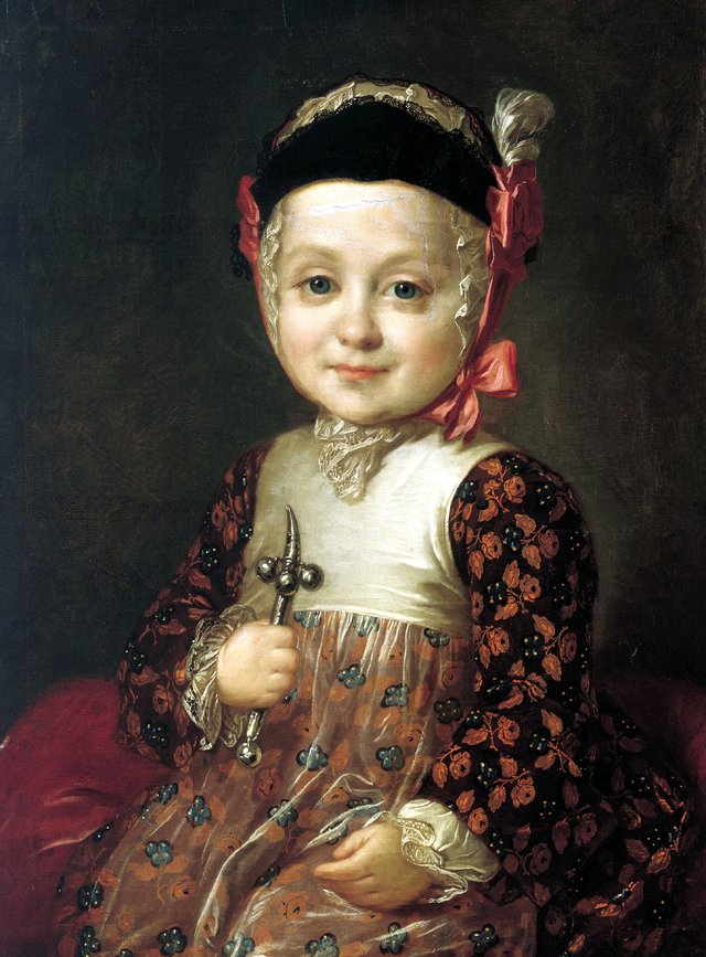 Portrait of Count Alexei Bobrinsky, Illegitimate Son of Catherine II and Count Grigory Orlov, in Childhood by Fyodor Rokotov