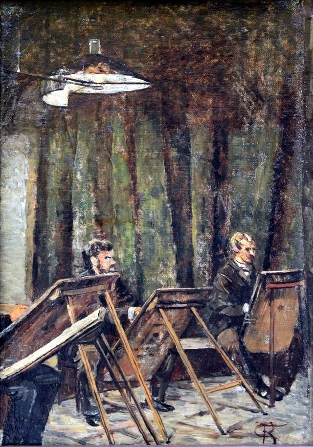 At the Weimar Academy by Christian Rohlfs