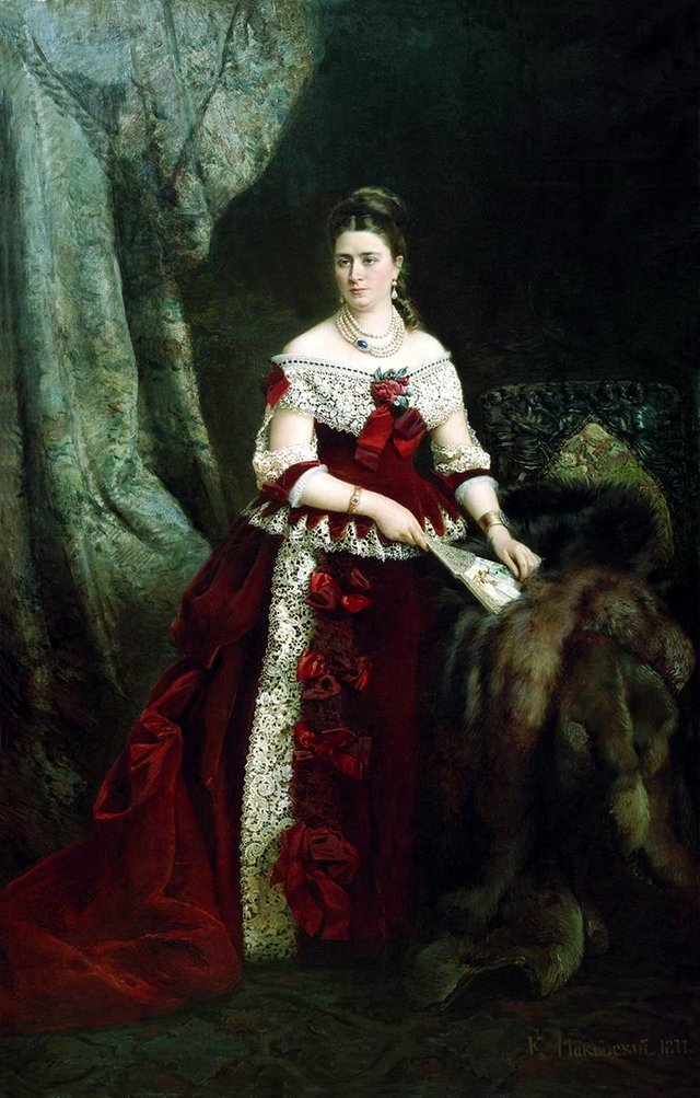 Porträt der Vera Zubov by Konstantin Makovsky