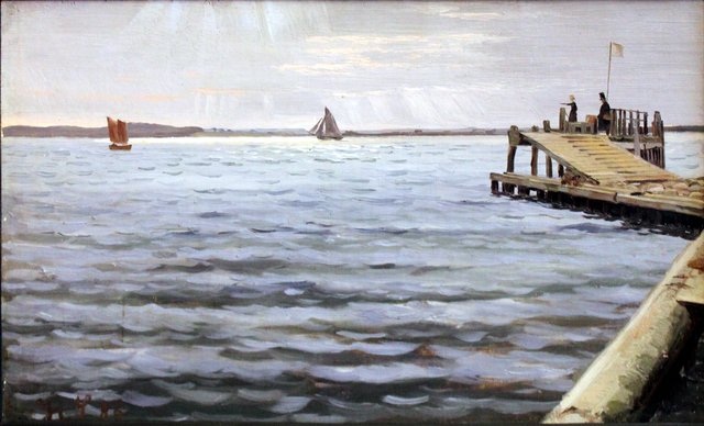 At Flensburg Fiord by Hans Smidth