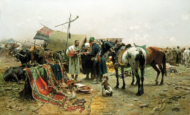 Fair in Białka. by Józef Brandt