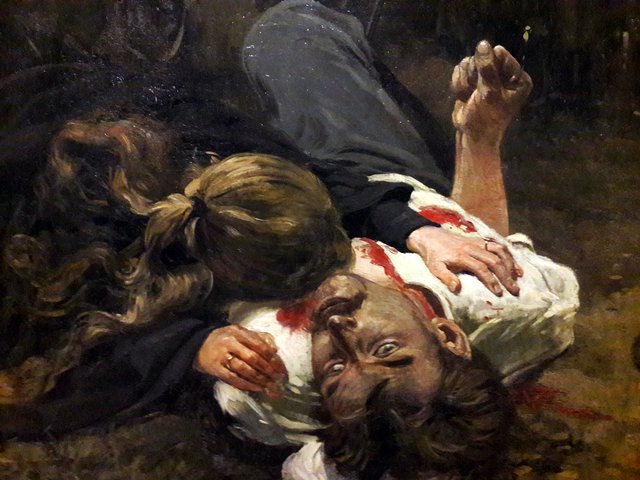 Execution of an insurgent in Warsaw Citadel in 1863 or 1864. by Antoni Piotrowski