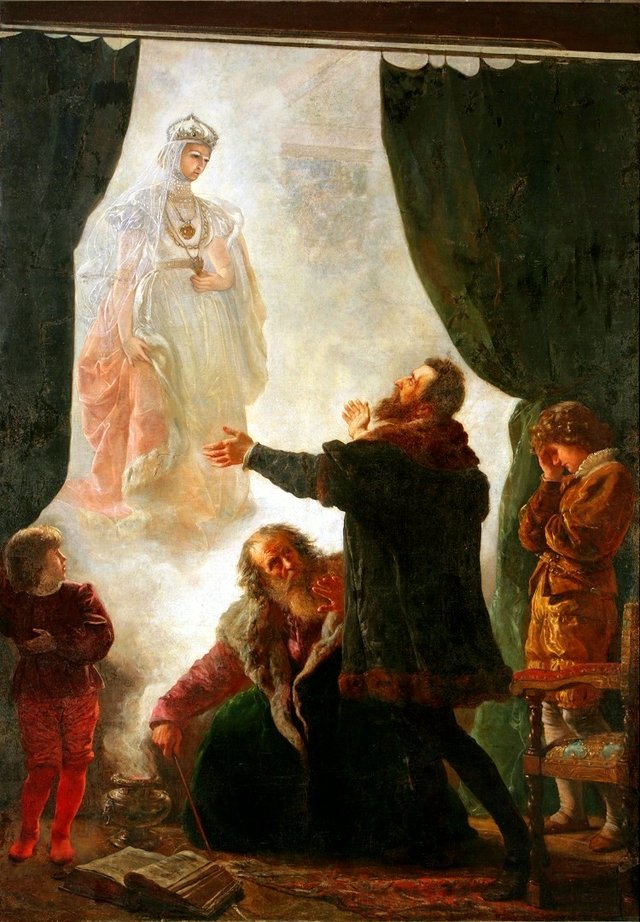 The ghost of Barbara Radziwiłł by Wojciech Gerson
