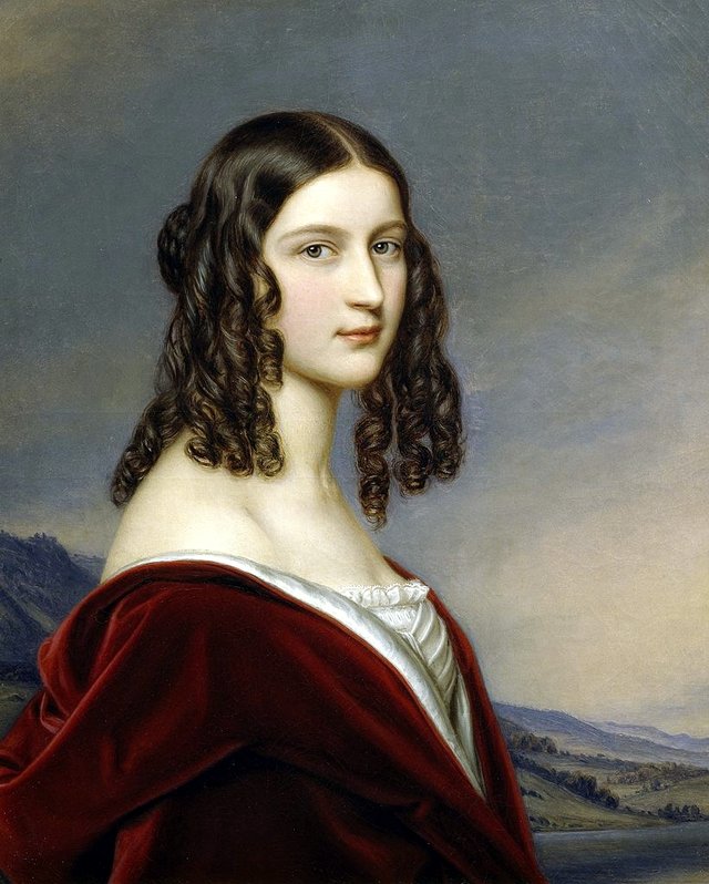 Bildnis der Friederike Freiin von Gumppenberg by Joseph Karl Stieler