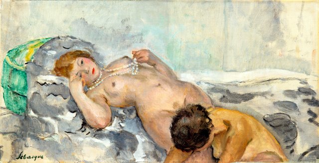 Nu au collier de perles by Henri Lebasque
