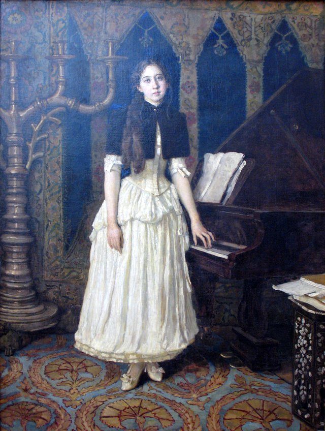 Portrait von E.A. Prakhova by Viktor Vasnetsov