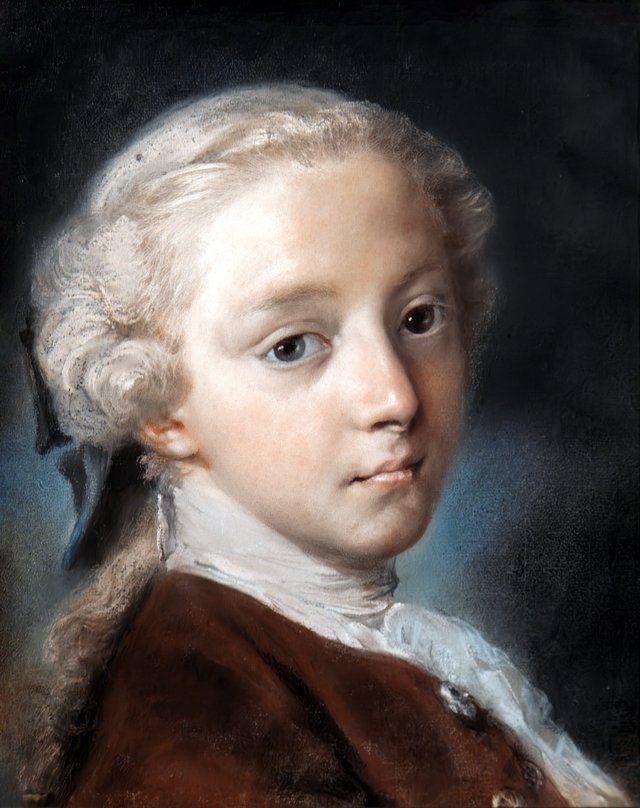 Portrait of a boy by Rosalba Carriera