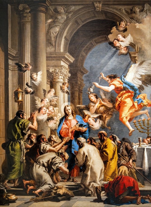 The institution of the Eucharist by Giovanni Domenico Tiepolo