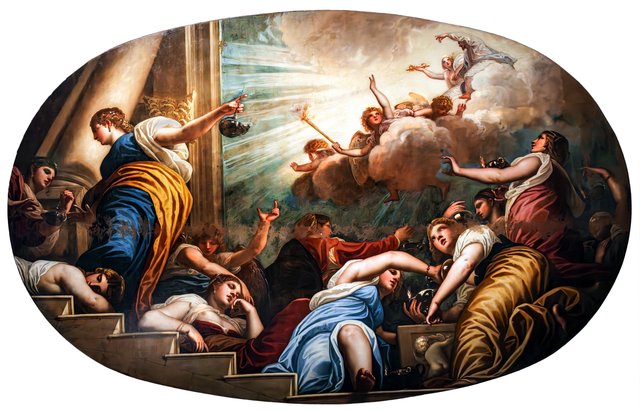 The Parable of the Wise and Foolish Virgins by Alessandro Varotari