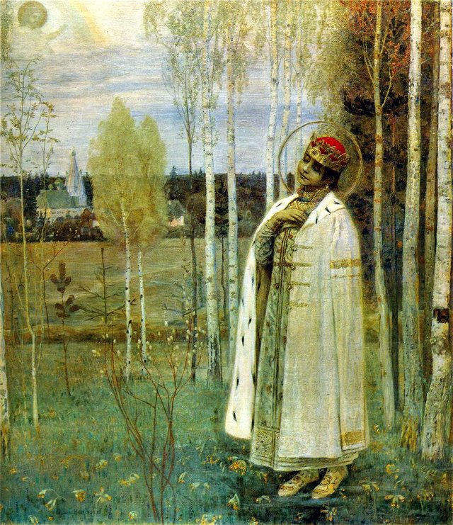Tsarevich Dimitry by Mikhail Nesterov