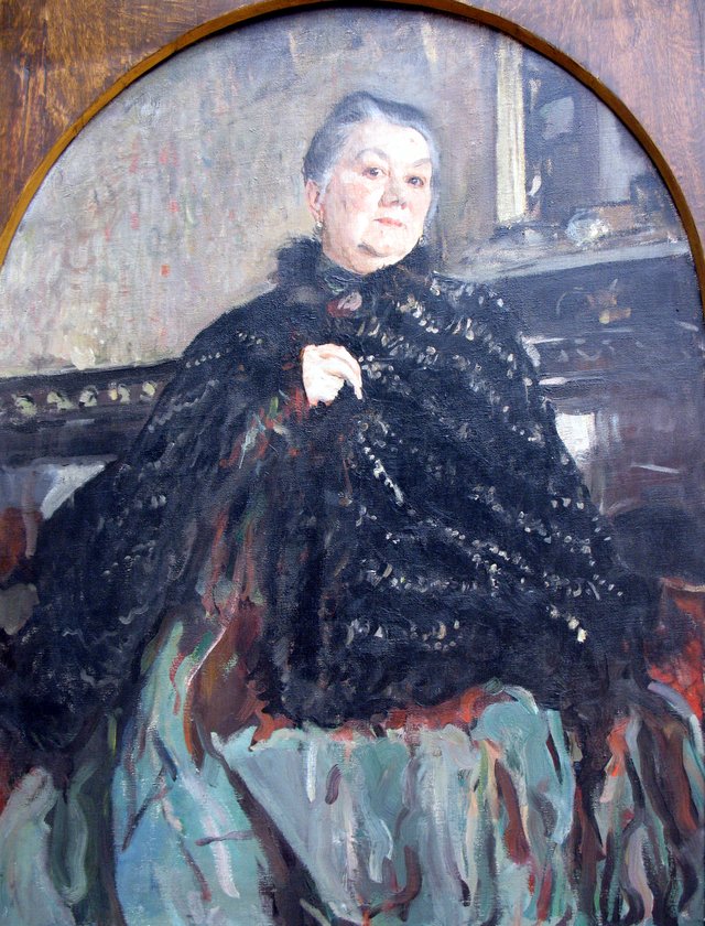 Portrait of the actrice G.H. Fedotovoj by Valentin Serov