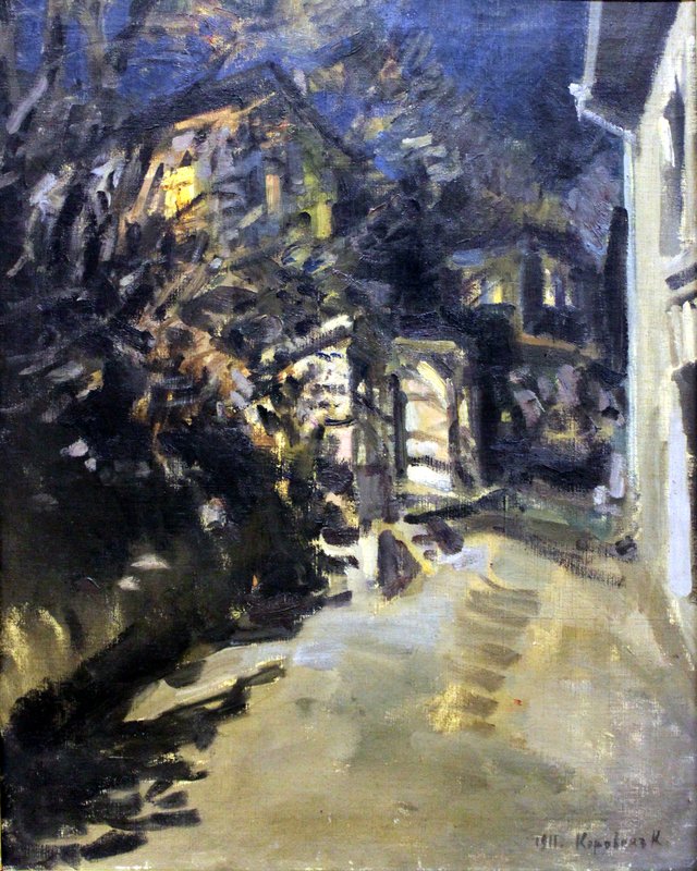Night sketch by Konstantin Korovin
