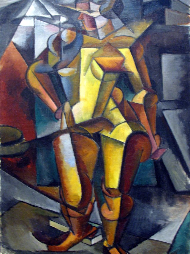The model. Standing figure. by Lyubov Popova