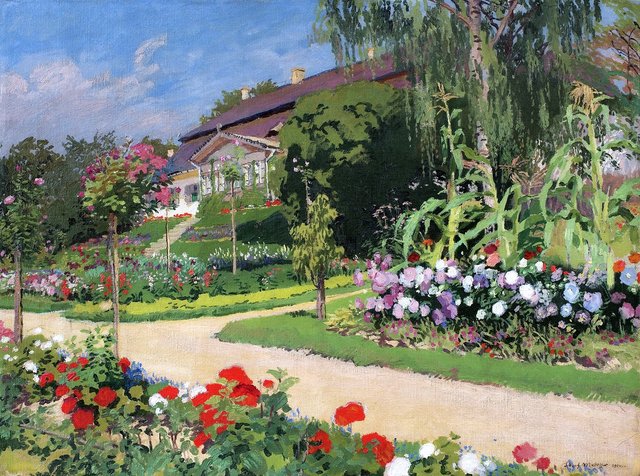 Dworek i ogród w Jankówce by Józef Mehoffer