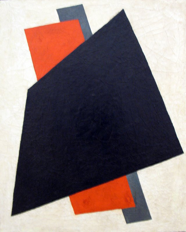 Painterly Architectonic (Black, Red, Grey) by Lyubov Popova