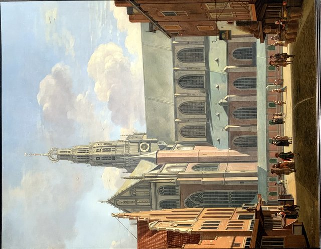 The Smedestraat with a View of the Grote Markt and St Bavo's Church, Haarlem, Holland by Gerrit Adriaenszoon Berckheyde