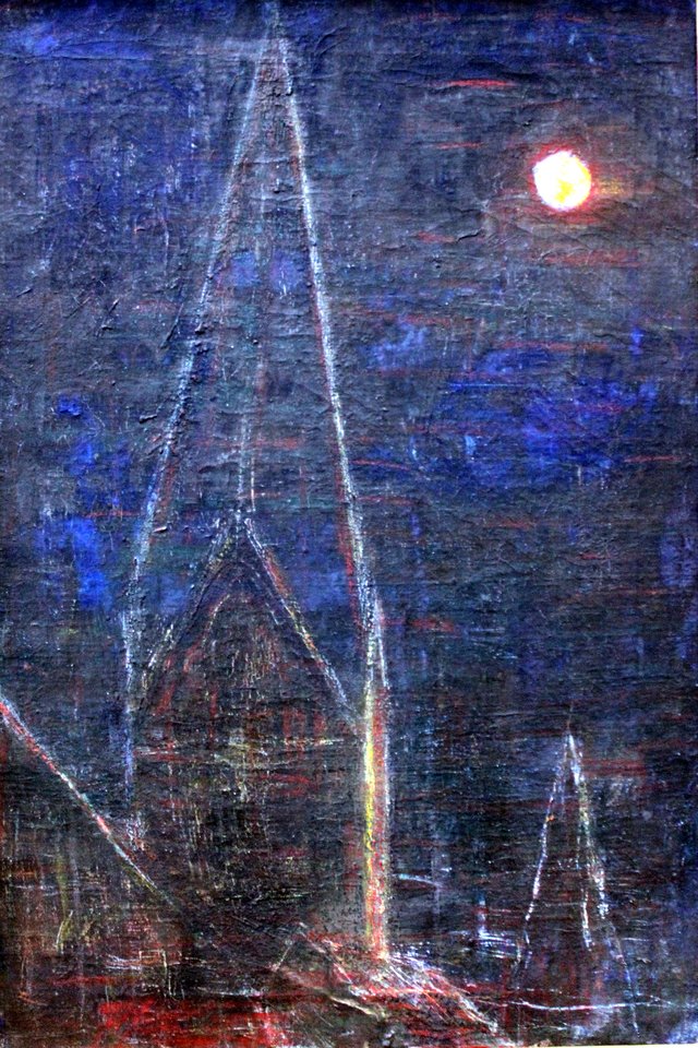 Moonlit Night over Soest by Christian Rohlfs
