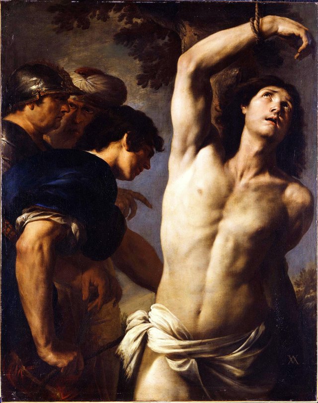 Martyrdom of St Sebastian by Andrea Vaccaro