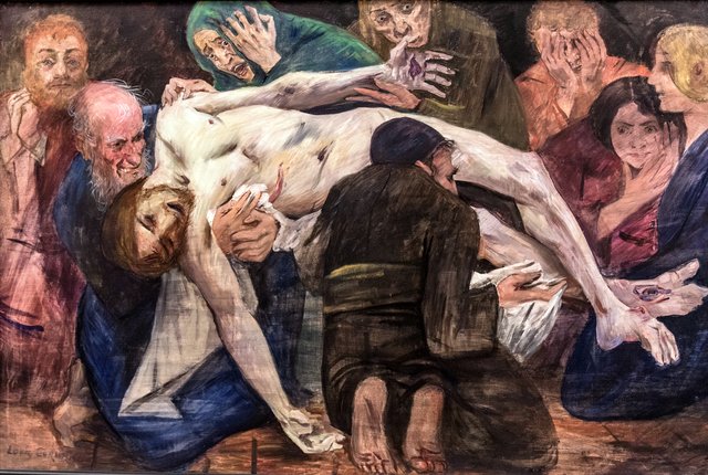 Die Grablegung (Entwurf) by Lovis Corinth