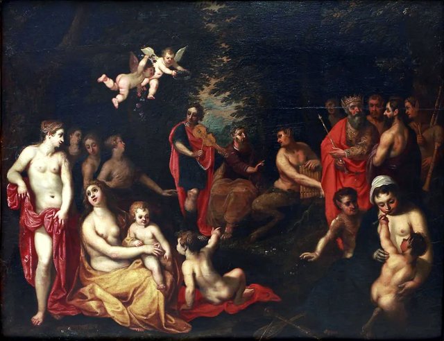 Apollo vanquishes Pan by Hendrick van Balen the Elder