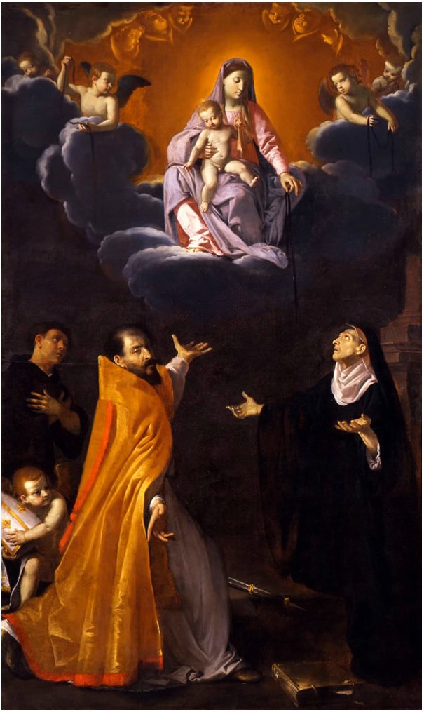 Virgin of the Belt by Simone Cantarini