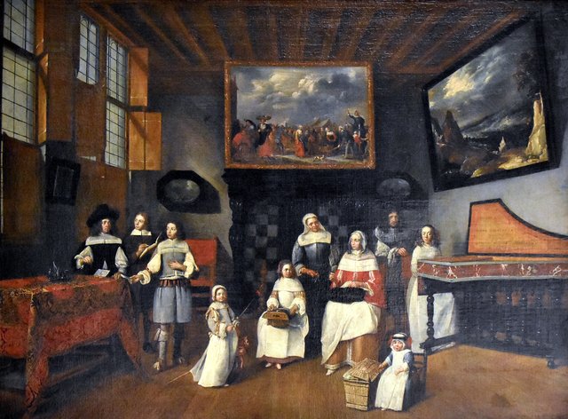 Family portrait by Gillis van Tilborgh