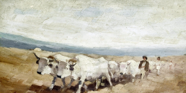 The bullock cart by Nicolae Grigorescu
