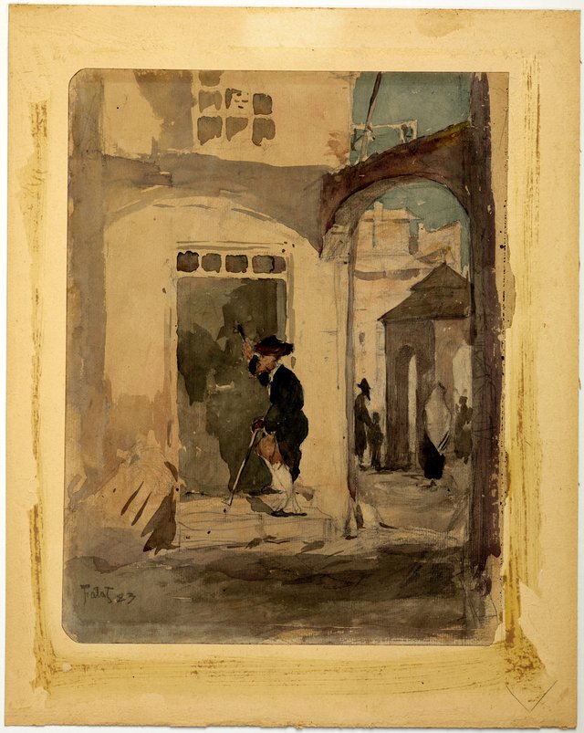 Beadle knocking at the door by Julian Fałat